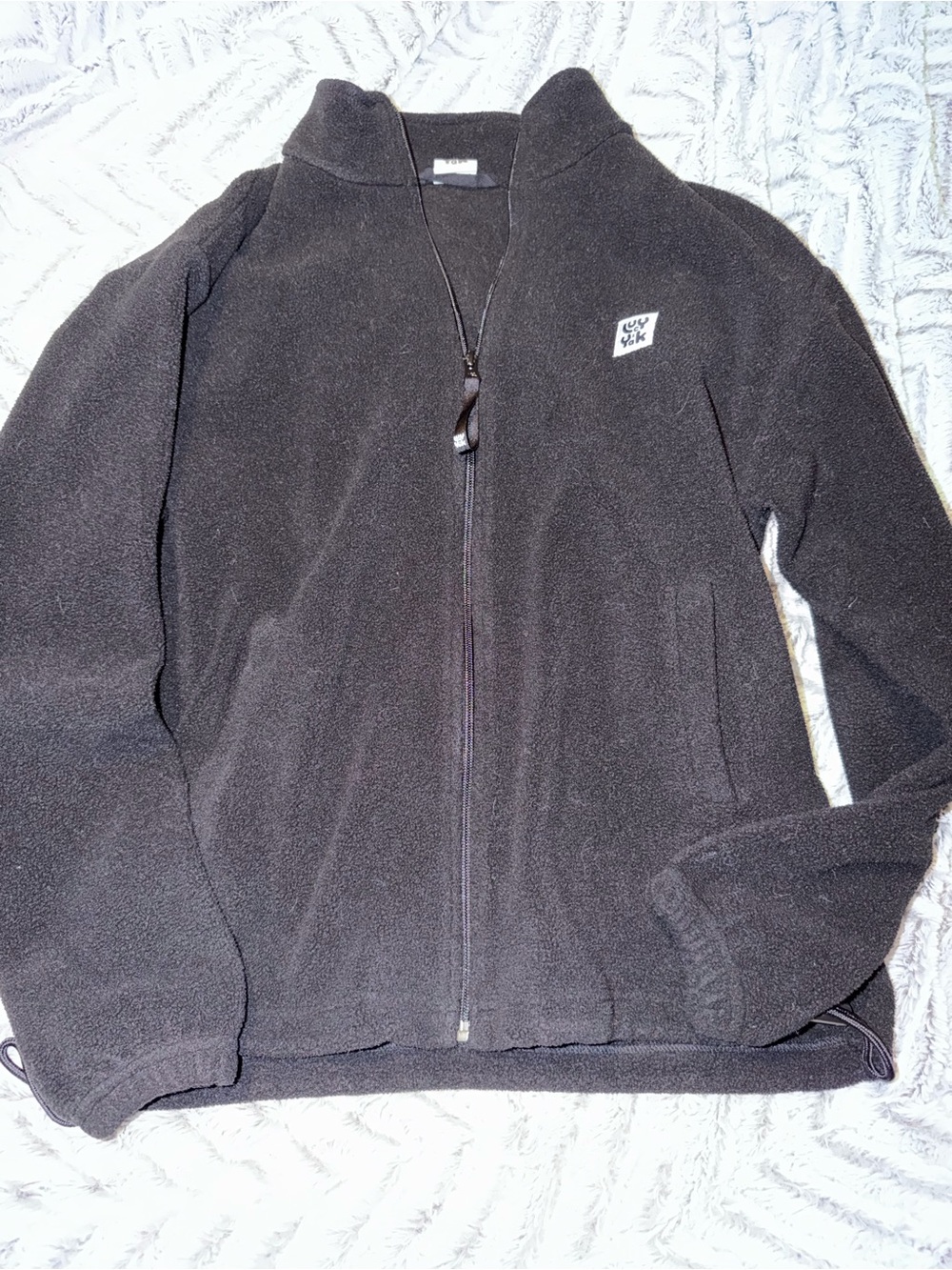 Lucy & Yak Black Full-Zip Fleece Hoodie